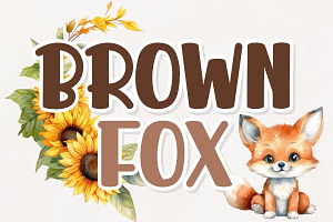 BROWN FOX - Handwritting, a Handwritten Font by Charmingbear59.design