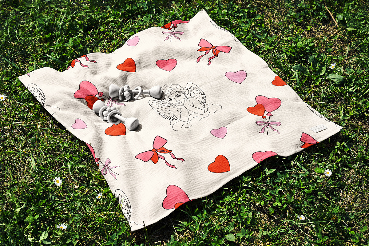 Whimsical Valentine Seamless Pattern, a Pattern Graphic by Groovy Arts (Photo 2 of 5)