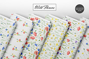 Wildflower Seamless Patterns, an Illustration by OlDm_Shop (Thumbnail 9 of 10)