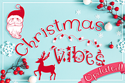Christmas Vibes Font Family, a Script Font by Anastasia Feya (Thumbnail 1 of 10)