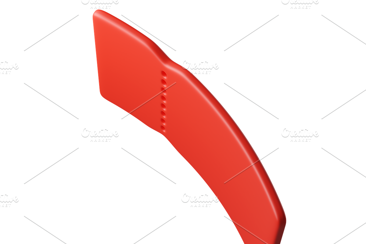 Flying red 3D discount coupon, an Object 3D Model by Hannet (Photo 5 of 7)