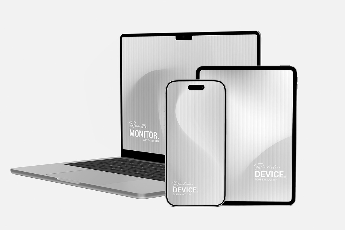 Multi Device Screen PSD Mockup, a Wearable Device Mockup by graphypix (Photo 4 of 4)