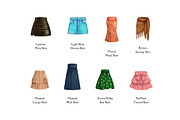 Fashion Skirt Collection, an Object Illustration by Deemak Daksina (Thumbnail 3 of 3)