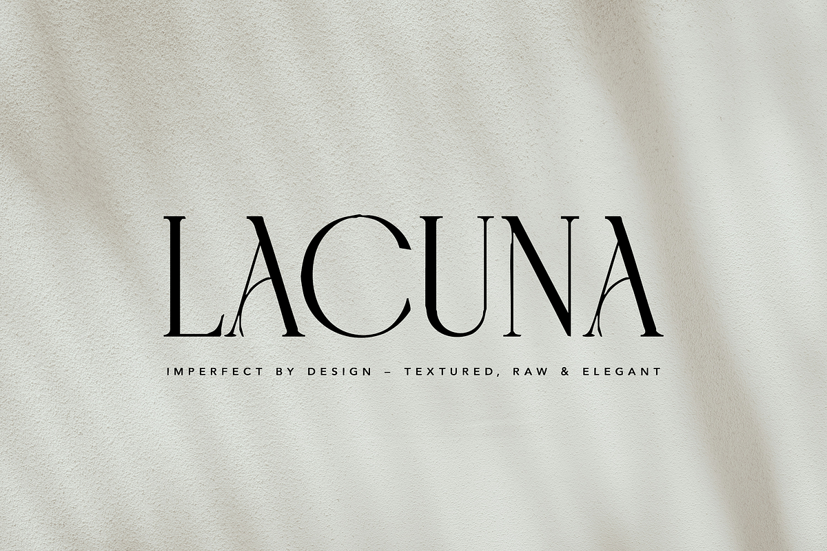 Lacuna Display Font, a Serif Font by gafaroff studio (Photo 1 of 7)