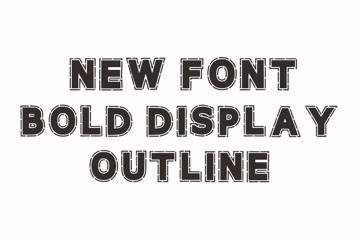 Bold Line Font, a Sans Serif Font by Fourteen Letter (Photo 6 of 7)