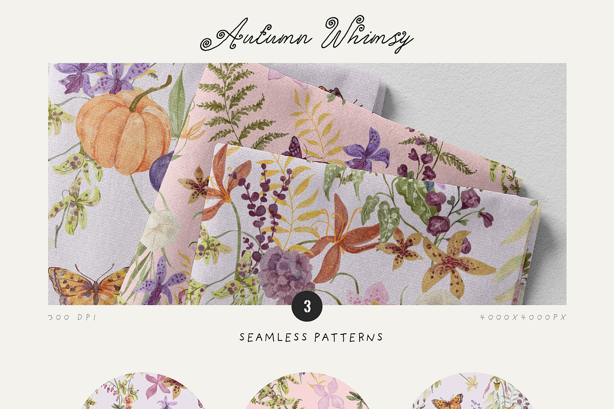 Autumn Whimsy Handpainted Florals, a Seasonal Illustration by SunnyAfternoons (Photo 21 of 23)