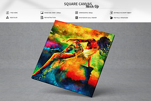 Square Canvas Mock-Up