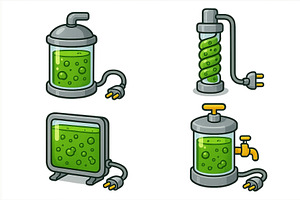 Display of colorful laboratory, an Illustration by ZinetroN