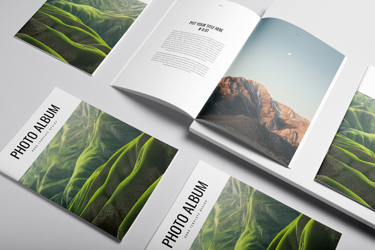 Photo Album Book Template, a Magazine Template by DesignCrest