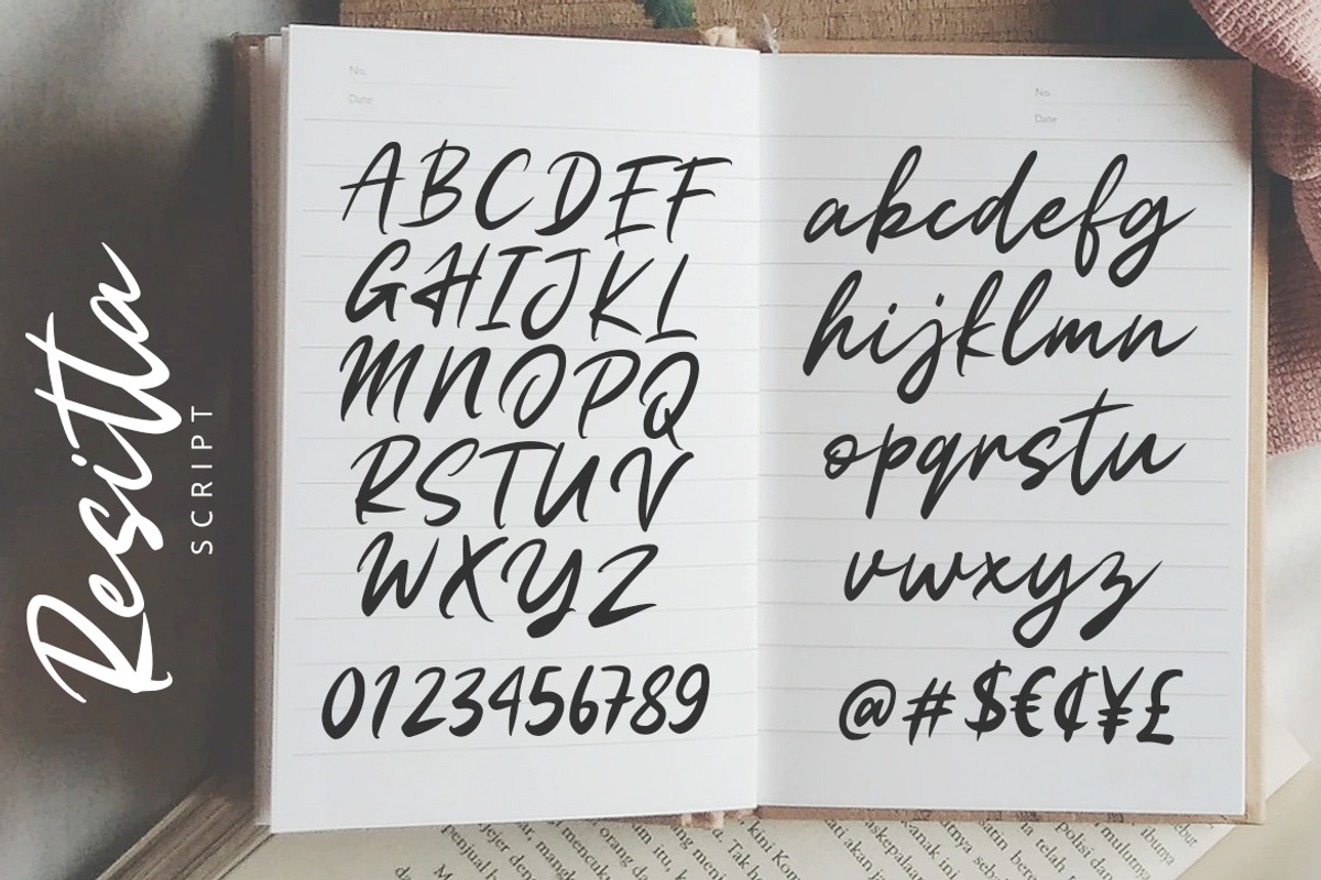Resitta, a Script Font by Weape Studio (Photo 5 of 8)