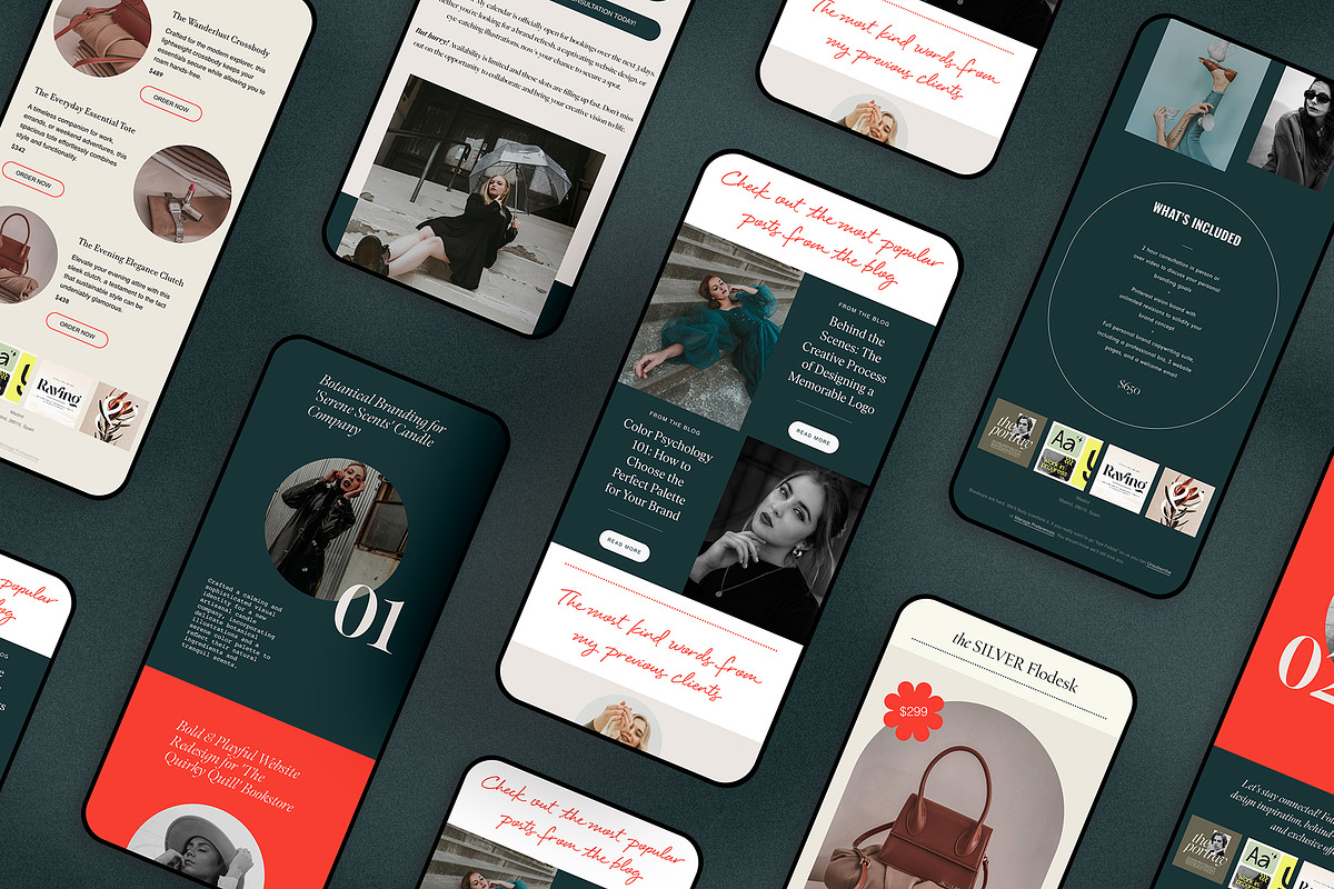 The Silver Flodesk Email Templates, an Email Template by SilverStag Type Foundry (Photo 7 of 12)