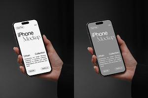 iPhone 16 Pro in Hand Mockup PSD, an iPhone Mockup by Feel This