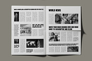 Modern Black and White Newspaper, a Stationery Template by MightyDesign (Thumbnail 4 of 8)