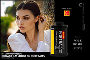 50+ Kodak Film Lightroom Presets., an Action Add-On by filmcamera_presets (Thumbnail 1 of 8)