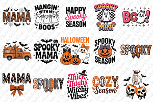 Halloween Clipart Sublimation Bundle
