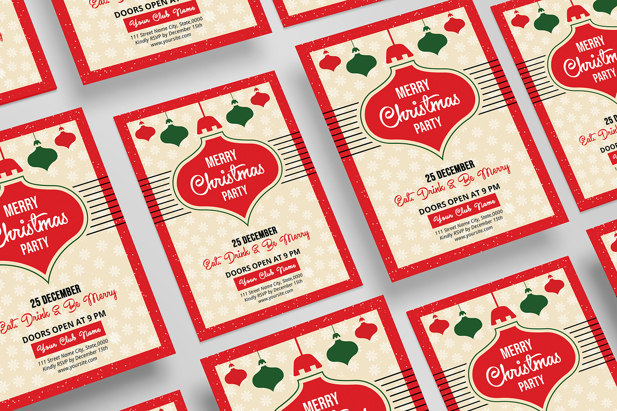 Christmas Party flyer Template, a Flyer Template by Ultimate Template Shop (Photo 5 of 6)