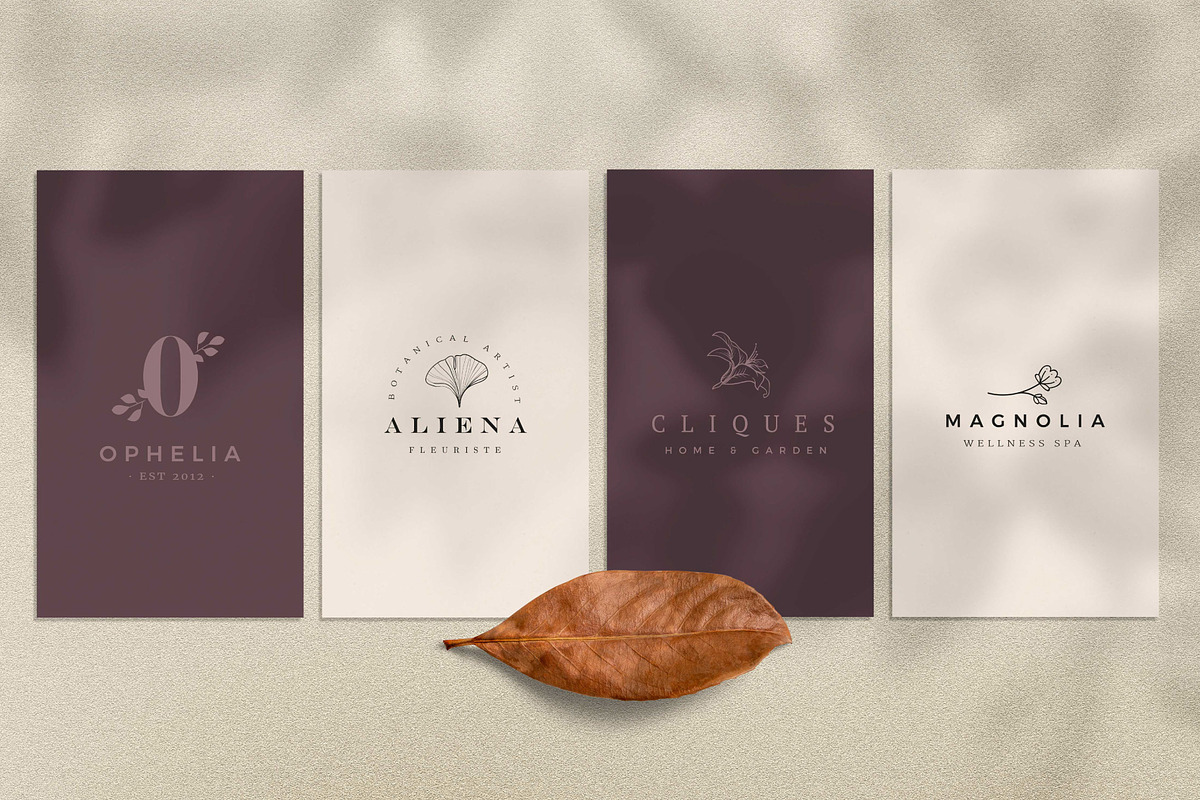Floral logo templates, a Branding & Logo Template by Nues Design (Photo 5 of 17)