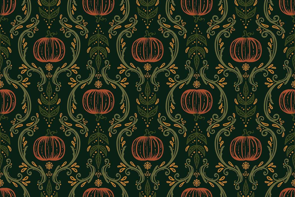Lavish Halloween Repeat Pattern, a Pattern Graphic by Forest Lily (Photo 6 of 9)