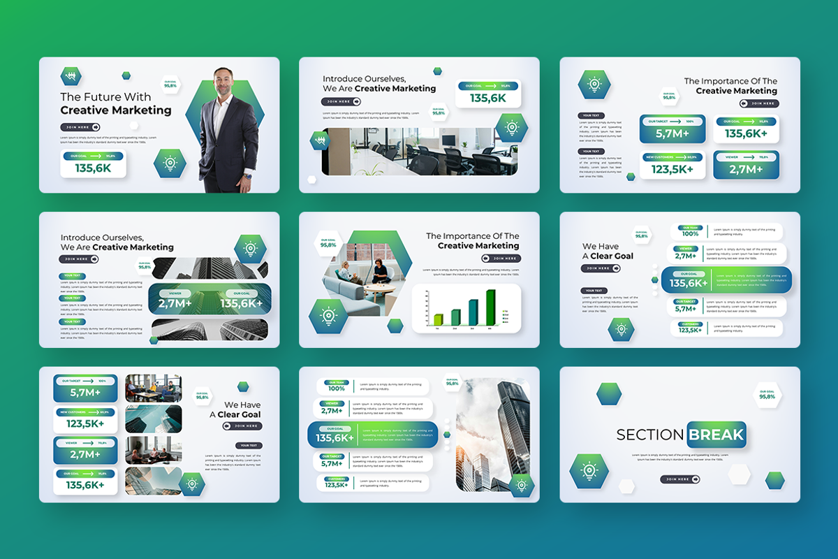 Creative Marketing - Keynote, a Presentation Template by QR Design Studio (Photo 2 of 3)