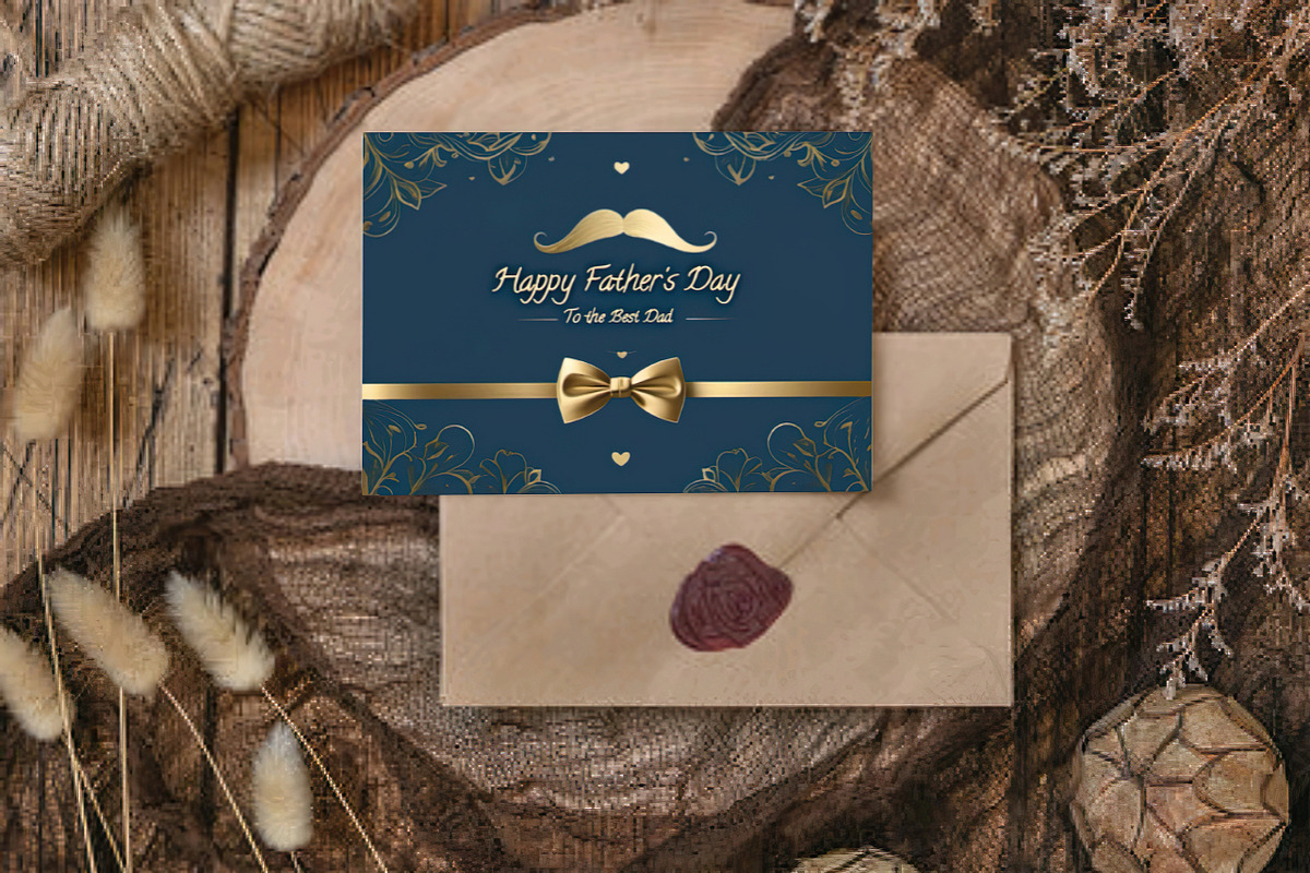 Father's Day Greeting Card 7x5, a Card Template by Print Haven (Photo 4 of 4)