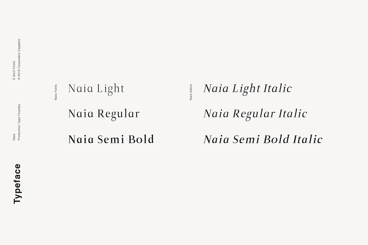Naia - Sophisticated Serif Typeface preview 2