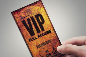 Halloween VIP PASS Card