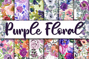 Floral Digital Paper Bundle, a Texture Illustration by OldMarket Designs (Thumbnail 7 of 13)