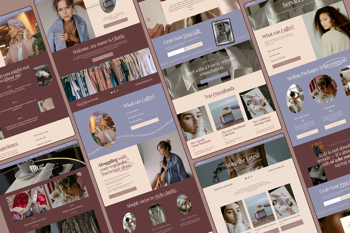 Stylist Squarespace Website Template, a Squarespace Template by Design Alchemy Studio (Photo 3 of 11)