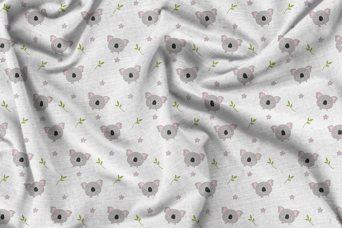 Digital Paper Pack Little Koalas, a Pattern Graphic by Akwadesign (Photo 6 of 7)