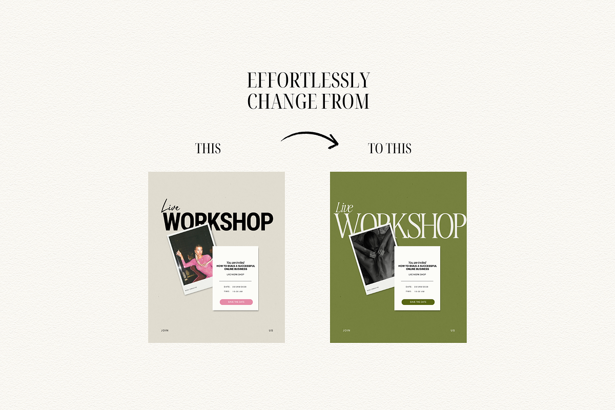 Pink Bold Instagram Template, a Social Media Template by Row Creative (Photo 10 of 10)