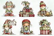 Whimsical Christmas Fluffy Gnome PNG, an Illustration by Creative Art (Thumbnail 7 of 11)