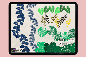 Vintage Tropical Foliage Brushes