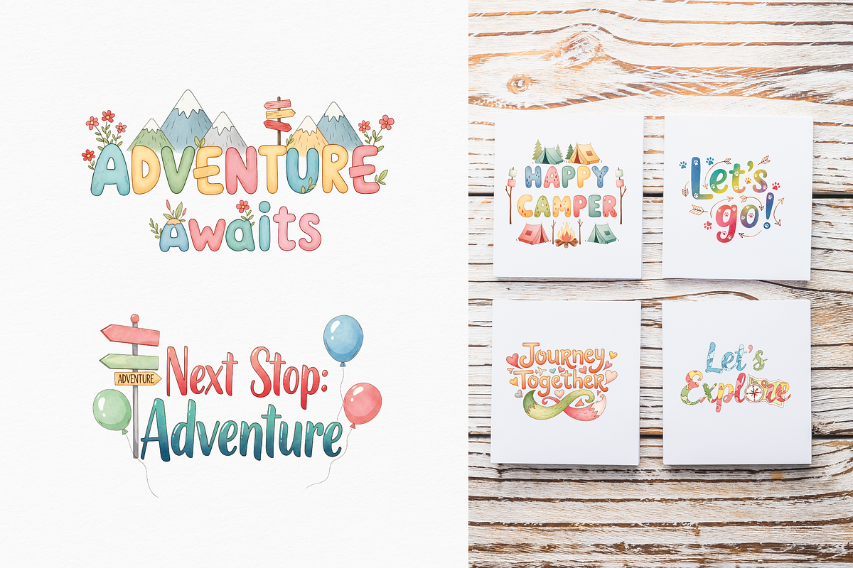 Adventure Letterings, an Illustration by lokfrid (Photo 2 of 4)