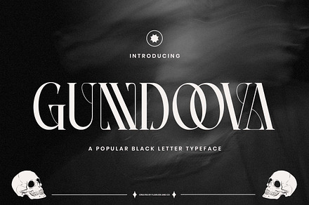 Gundoova - Blackletter Serif Font, a Blackletter Font by Flawless And Co