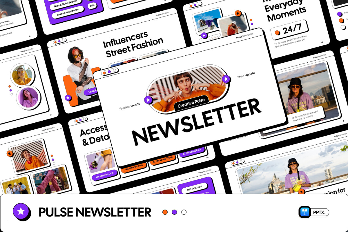 Pulse Newsletter Keynote, a Presentation Template by Loin Studio (Photo 1 of 4)