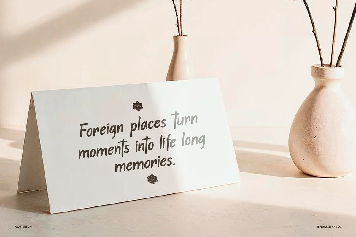 Gartten - Bold Handwritten Font, a Handwritten Font by Flawless And Co (Photo 4 of 9)