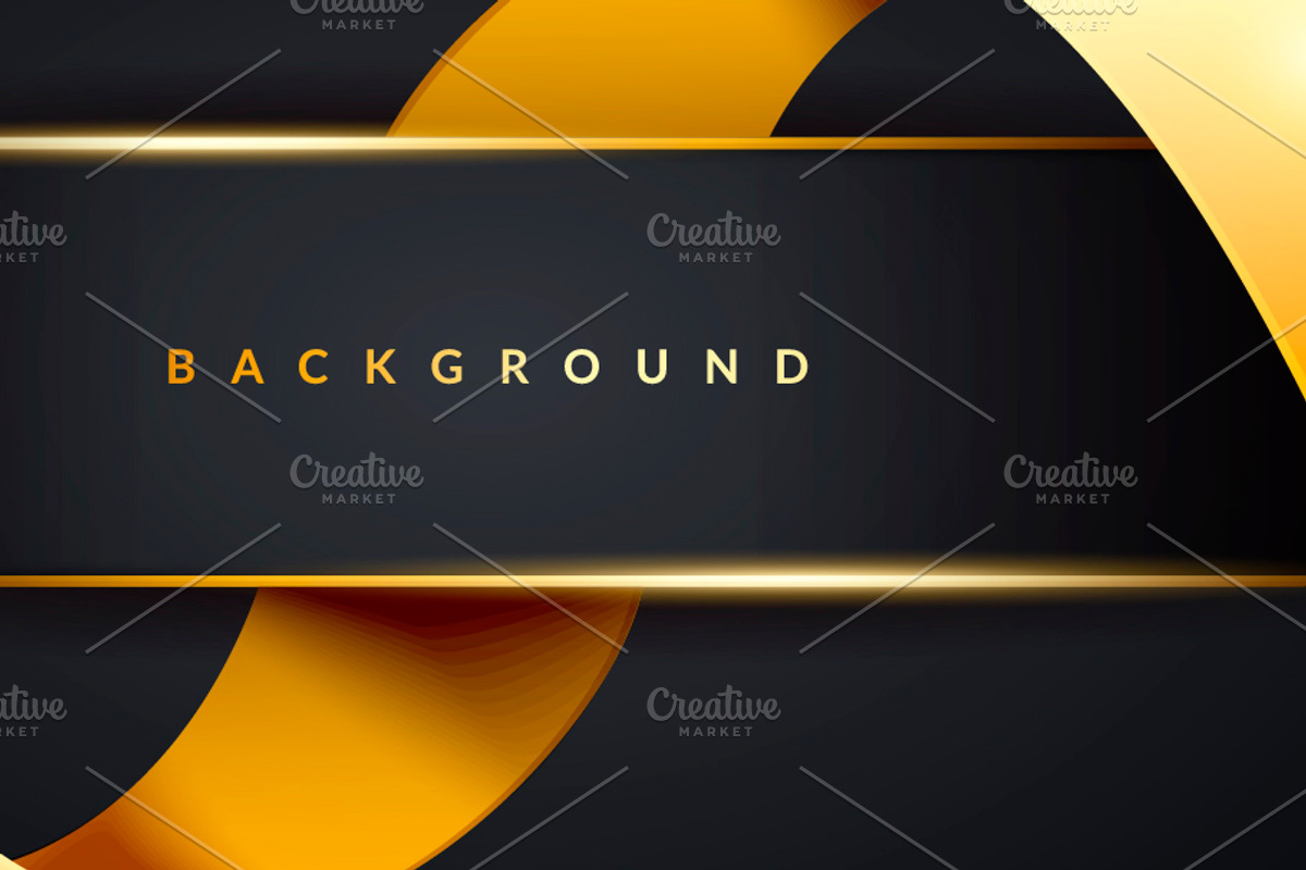 Luxury Golden Ribbon Background, a Background Graphic by Black White Mouse Design (Photo 3 of 3)