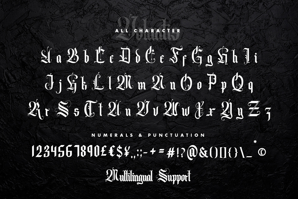 Volantis - Blackletter Fonts, a Blackletter Font by edukka (Photo 2 of 9)
