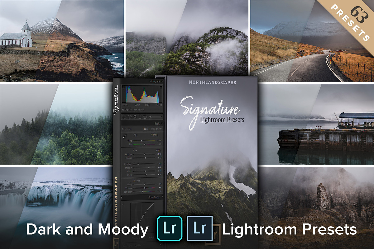 Landscapes Lightroom Presets Bundle, an Action Add-On by PhotoMarket (Photo 2 of 51)