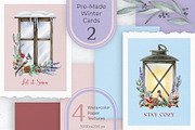Winter Birds Watercolor Clipart, an Animal Illustration by AnitaPol (Thumbnail 13 of 14)