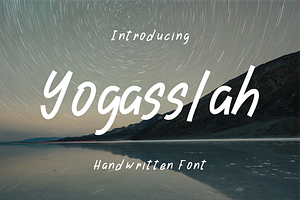 Yogasslah Handwritten Font