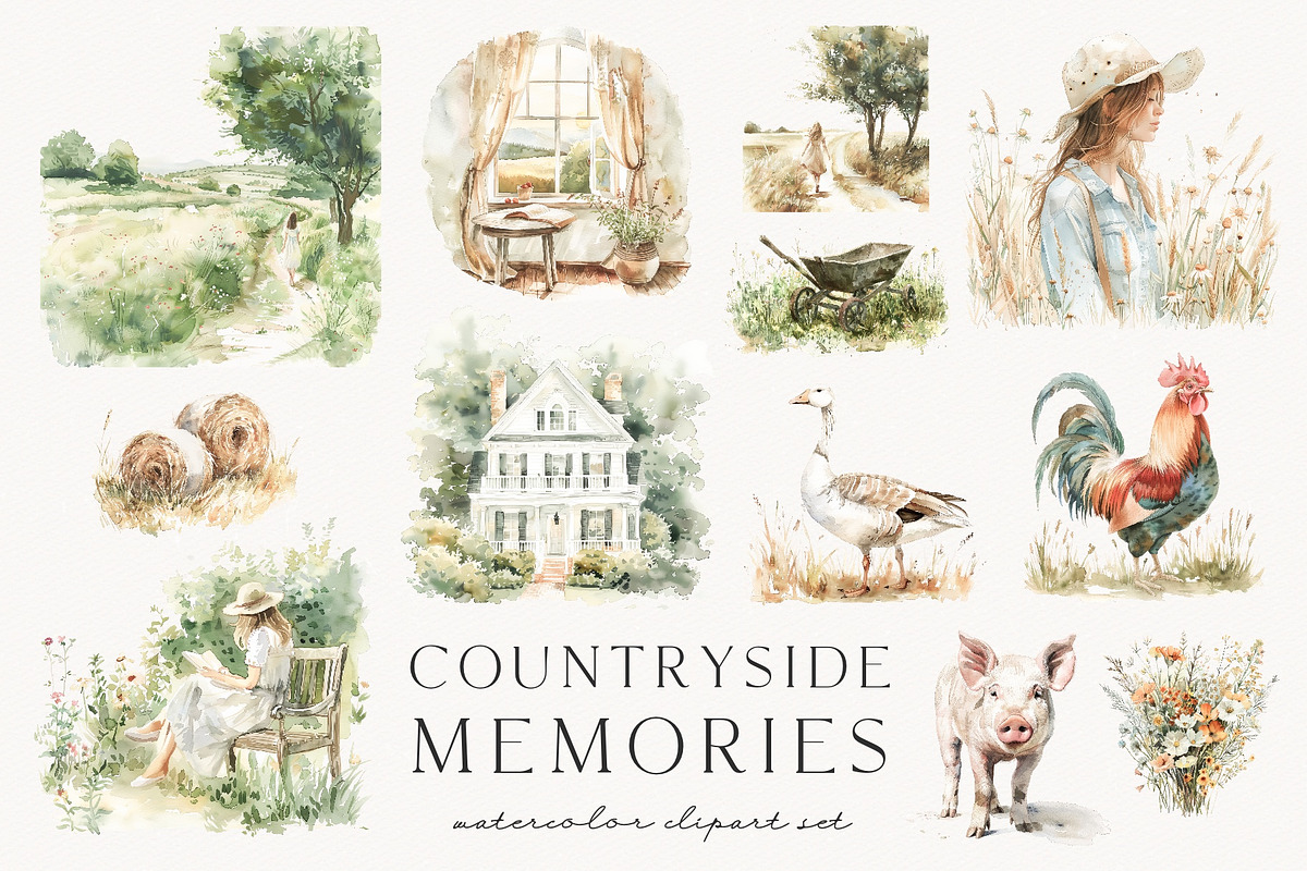 Countryside Memories, a Decorative Illustration by PeDe Designs (Photo 14 of 15)