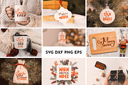 36 Minimalist Christmas Quotes SVG, an Object Graphic by AvaAva (Thumbnail 7 of 22)
