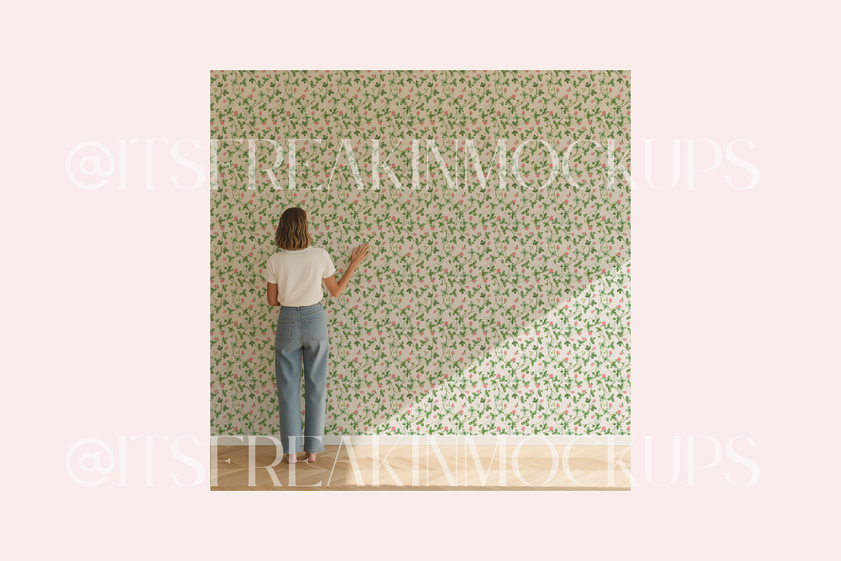 PSD Wallpaper Mockup, a Merchandise Mockup by ItsFreakinMockups (Photo 5 of 6)