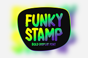 Funky Stamp Typeface, a Handwritten Font by Seemly Fonts (Thumbnail 1 of 5)