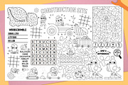 Construction site activity play mats, an Education Illustration by Lexi Claus (Thumbnail 4 of 6)