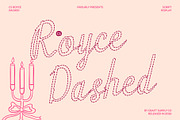 CS Royce Dashed, a Script Font by Craft Supply Co. (Thumbnail 1 of 8)