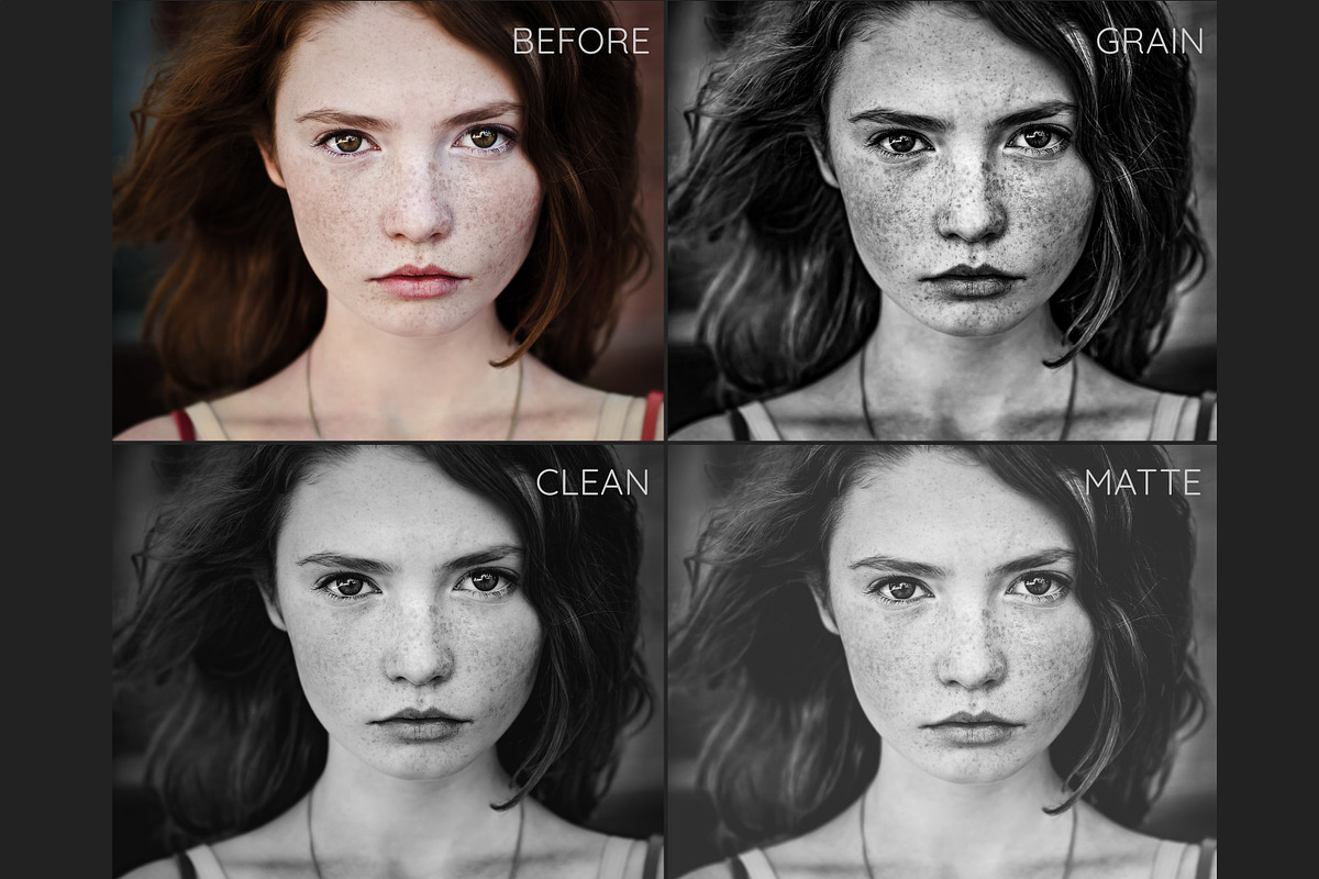 Black and white mobile presets, an Action Add-On by GDR Design (Photo 4 of 5)