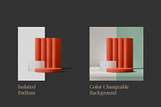 5 Podium with Transparent Background, a Background Graphic by faustudio (Thumbnail 2 of 7)
