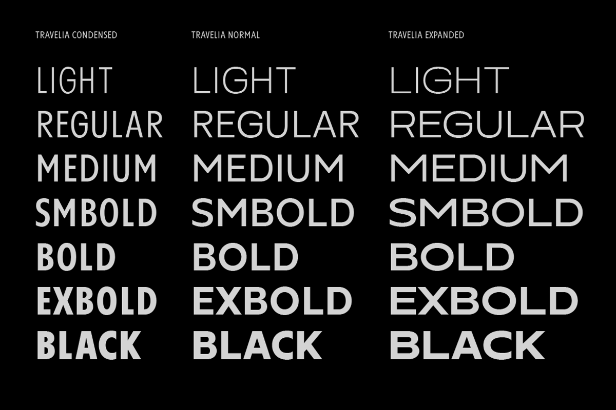 Travelia Sans Serif Font Family, a Sans Serif Font by Yukita Creative (Photo 2 of 12)